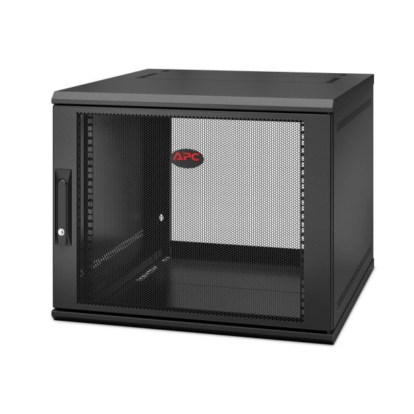 APC NetShelter WX AR109SH6, 9U/HE, 19inch Wandpatchkast, Geschikt voor muurbevestiging, 600MM diep, Gemonteerd (AR109SH6)