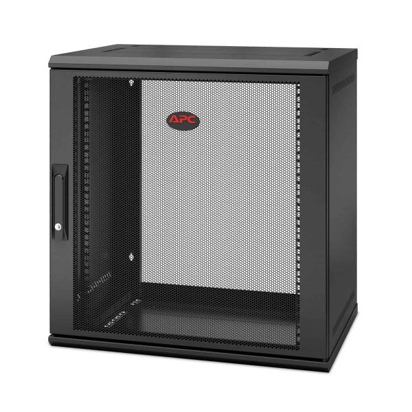 APC NetShelter WX AR112SH4 - 12U/HE,19inch patchkast, Wandmontage, Voorgemonteerd, 400MM diep (AR112SH4)