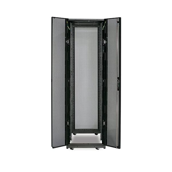 APC NetShelter SX 42U 600mm(b) x 1070mm(d) 19" IT rack, behuizing met zijpanelen, zwart, Shock Packaging (AR3100SP)