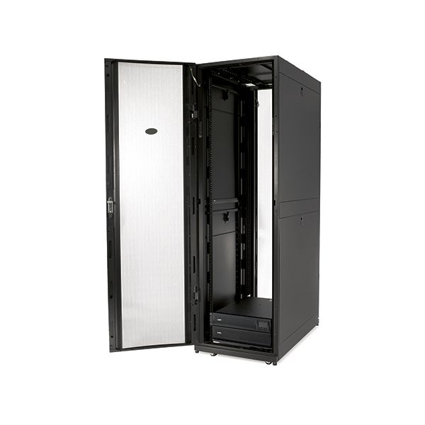APC NetShelter SX 42U 600mm(b) x 1070mm(d) 19" IT rack, behuizing met zijpanelen, zwart, Shock Packaging (AR3100SP)