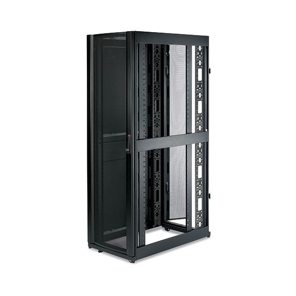 APC NetShelter SX 42U 600mm(b) x 1070mm(d) 19" IT rack, behuizing met zijpanelen, zwart, Shock Packaging (AR3100SP)
