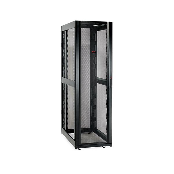 APC NetShelter SX 42U 600mm(b) x 1070mm(d) 19" IT rack, behuizing met zijpanelen, zwart, Shock Packaging (AR3100SP)