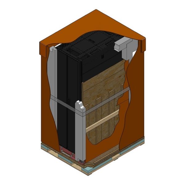 APC NetShelter SX 42U 600mm(b) x 1070mm(d) 19" IT rack, behuizing met zijpanelen, zwart, Shock Packaging (AR3100SP)