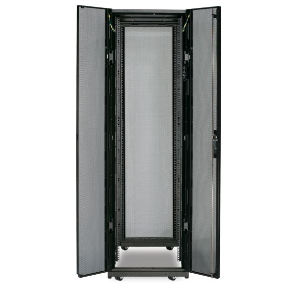 APC NetShelter SX 42U 600mm(b) x 1070mm(d) 19" IT rack, behuizing zonder zijpanelen, zwart (AR3100X609)