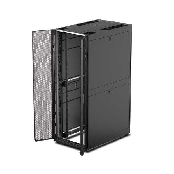 APC NetShelter SX 42U 750mm(b) x 1070mm(d) 19" IT rack, netwerkbehuizing met zijpanelen, zwart (AR3140)