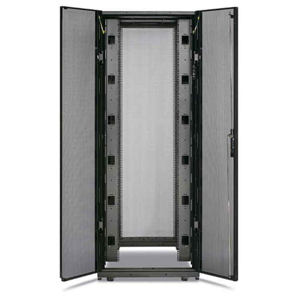 APC NetShelter SX 42U 750mm(b) x 1070mm(d) 19" IT rack, behuizing met zijpanelen, zwart (AR3150)