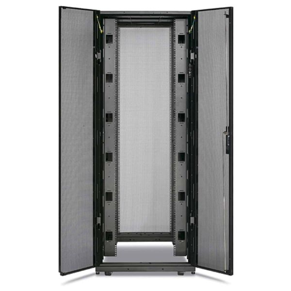 APC NetShelter SX 42U 750mm(b) x 1070mm(d) 19" IT rack, behuizing zonder zijpanelen, zwart (AR3150X609)