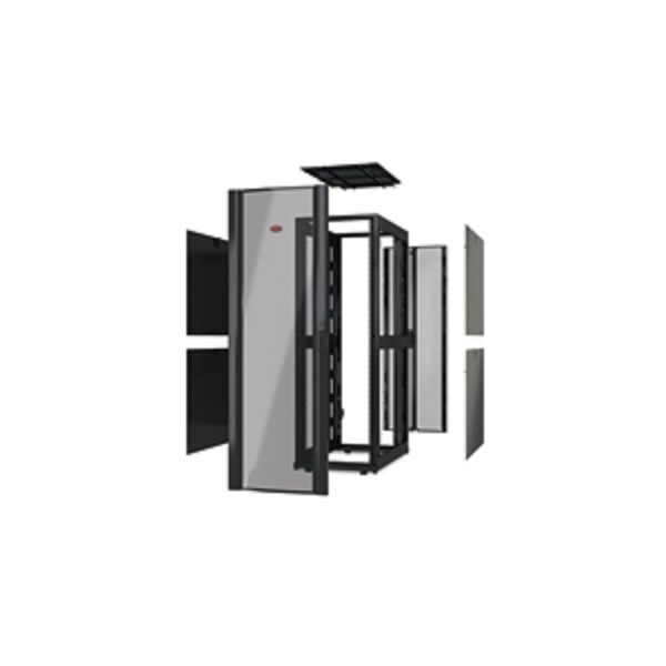 APC NetShelter SX 42U 750mm(b) x 1070mm(d) 19" IT rack, behuizing zonder deuren, zwart (AR3150X610)