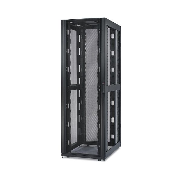 APC NetShelter SX 48U 600mm(b) x 1200mm(d) 19" IT rack, behuizing met zijpanelen, zwart, Shock Packaging (AR3157SP)