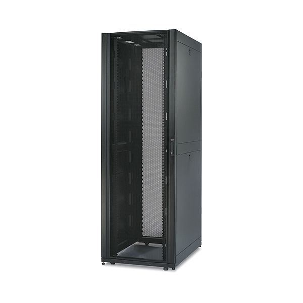 APC NetShelter SX 48U 600mm(b) x 1200mm(d) 19" IT rack, behuizing met zijpanelen, zwart, Shock Packaging (AR3157SP)