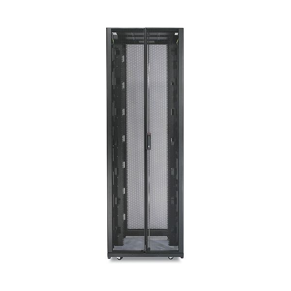 APC NetShelter SX 48U 600mm(b) x 1200mm(d) 19" IT rack, behuizing met zijpanelen, zwart, Shock Packaging (AR3157SP)