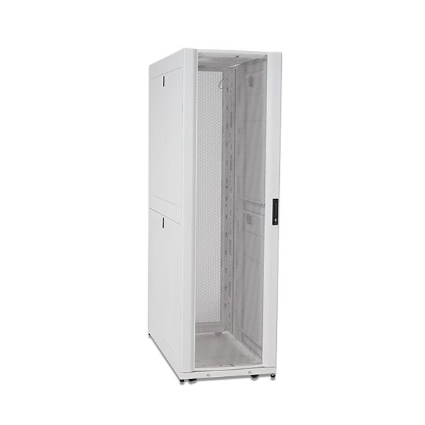APC NetShelter SX 48U 600mm brede x 1200mm diepe behuizing met zijden, wit (AR3307W)