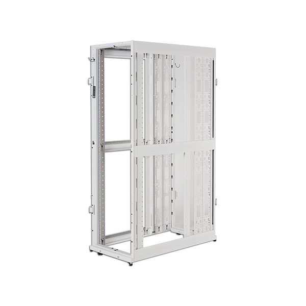 APC NetShelter SX 48U 600mm brede x 1200mm diepe behuizing met zijden, wit (AR3307W)