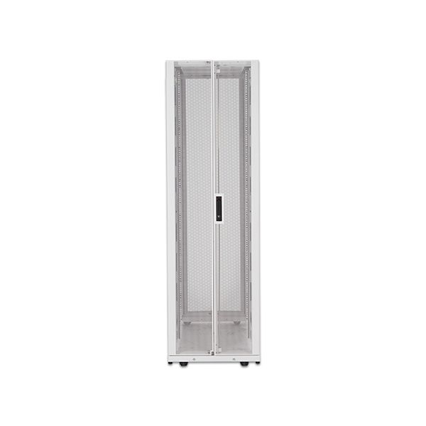 APC NetShelter SX 48U 600mm brede x 1200mm diepe behuizing met zijden, wit (AR3307W)