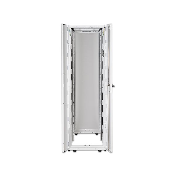 APC NetShelter SX 48U 600mm brede x 1200mm diepe behuizing met zijden, wit (AR3307W)