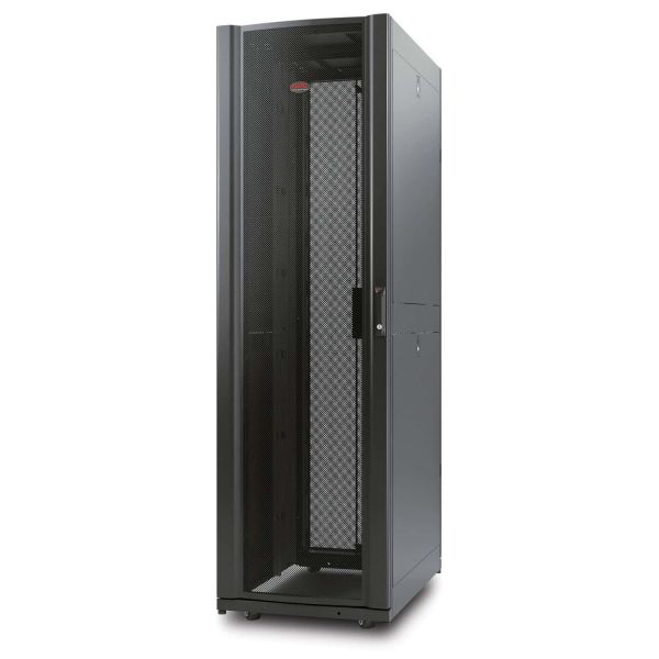 APC NetShelter AV 42U 600mm brede x 825mm diepe behuizing met zijden en 10-32 rails met schroefdraad zwart (AR3810)