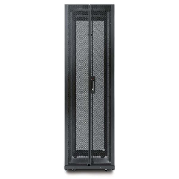APC NetShelter AV 42U 600mm brede x 825mm diepe behuizing met zijden en 10-32 rails met schroefdraad zwart (AR3810)