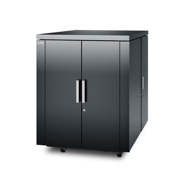 APC NetShelter CX 18U Geluiddempende 'Server Room in a Box', Shock Packaging, Donker Grijs (AR4018SPX431)