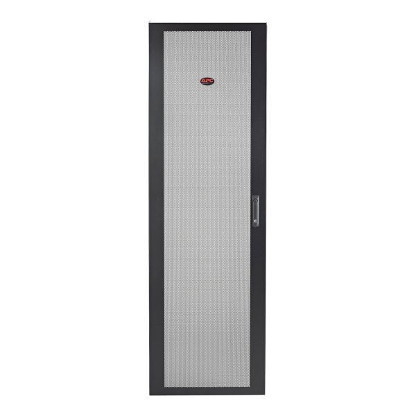 APC NetShelter SV 42U 800 mm brede geperforeerde platte deur zwart (AR702480)