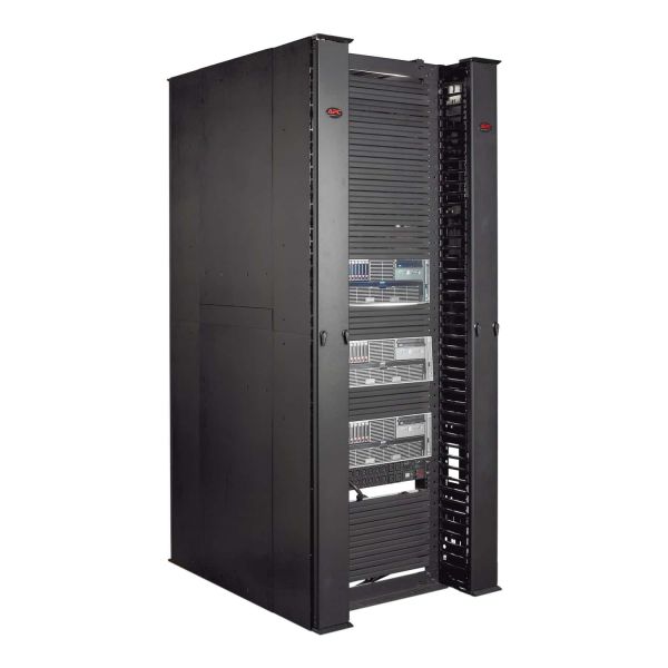 APC Veelzijdige, verticale kabelgeleider voor racks met 2 of 4 staanders, 84"H x 6"B, deur aan één zijde (AR8615) 4/4 APC Veelzijdige, verticale kabelgeleider voor racks met 2 of 4 staanders, 84"H x 6"B, deur aan één zijde (AR8615)