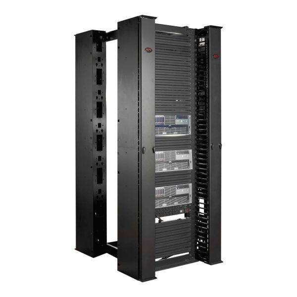 APC Veelzijdige, verticale kabelgeleider voor racks met 2 of 4 staanders, 84"H x 6"B, deur aan één zijde (AR8615) 4/4 APC Veelzijdige, verticale kabelgeleider voor racks met 2 of 4 staanders, 84"H x 6"B, deur aan één zijde (AR8615)