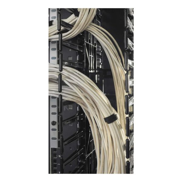 APC Valueline, verticale kabelmanager voor 2 & 4-stijls racks, 84"H X 6"B, enkelzijdig met deur (AR8715)