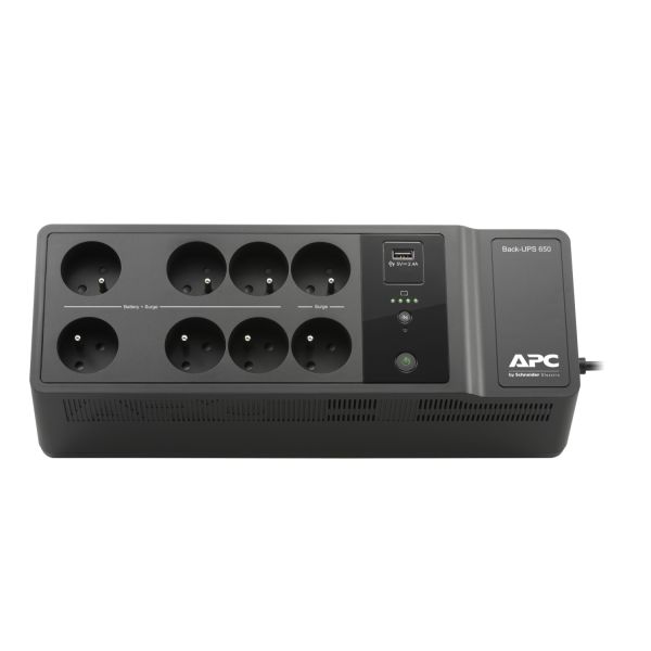 APC BACK-UPS 650VA 230V 1USB CHARGING (BE650G2-FR) APC Back-UPS BE650G2-FR - Noodstroomvoeding 8x penaarde(België), 650VA, 1 USB oplader, 1 USB datapoort (BE650G2-FR)