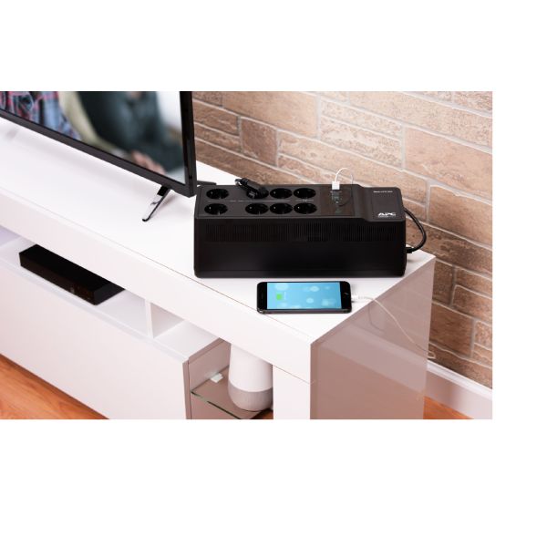 APC Back-UPS BE650G2-GR - Noodstroomvoeding 8x stopcontact, 650VA, 1 USB oplader, 1 USB datapoort (BE650G2-GR) APC Back-UPS BE650G2-GR - Noodstroomvoeding 8x stopcontact, 650VA, 1 USB oplader, 1 USB datapoort (BE650G2-GR)