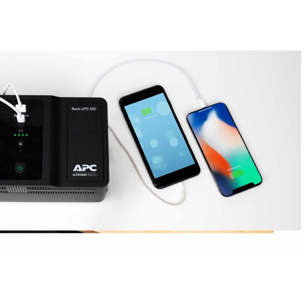 APC Back-UPS BE850G2-GR - Noodstroomvoeding 8x stopcontact, 850VA, 2 USB opladers, 1 USB datapoort (BE850G2-GR)