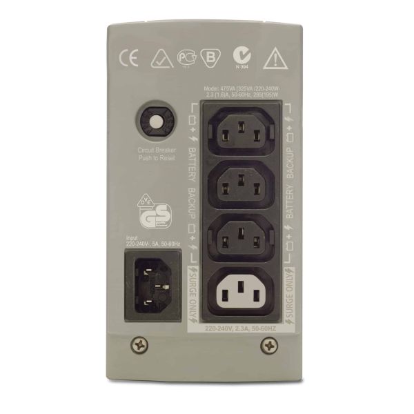 APC Back-UPS 325VA noodstroomvoeding 4x C13 uitgang (BK325I)