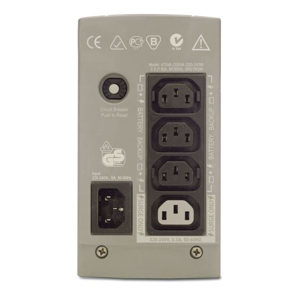 APC Back-UPS 325VA noodstroomvoeding 4x C13 uitgang (BK325I)