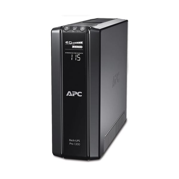 APC Back-UPS Pro 1200 - UPS - 720 Watt (BR1200G-FR) APC Back-UPS PRO BR1200G-FR - Noodstroomvoeding, 1200VA, 6x Penaarde(België), USB (BR1200G-FR)