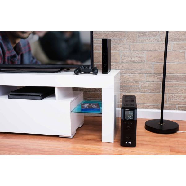 APC Back-UPS PRO BR1200SI - Noodstroomvoeding, 8x C13 uitgang, 2x USB lader (type A & C), 1200VA, USB dataport (BR1200SI)