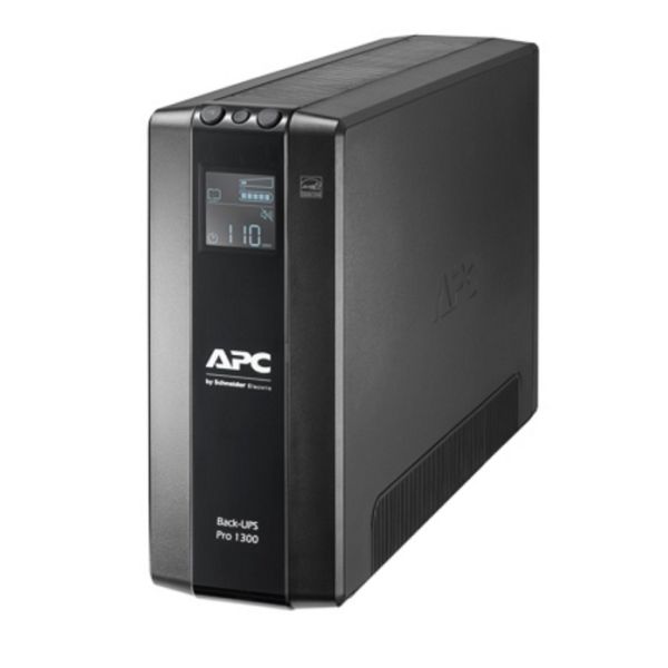 APC Back-UPS PRO BR1300MI - Noodstroomvoeding, 8x C13 uitgang, USB, 1300VA (BR1300MI)
