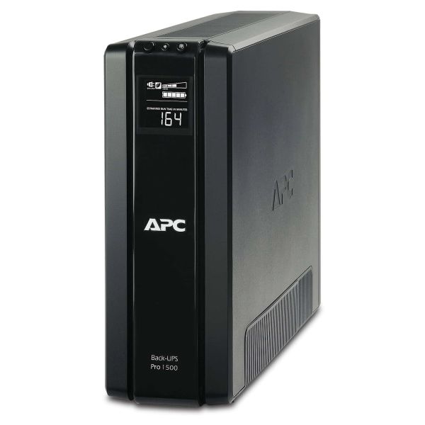 APC Back-UPS PRO BR1500G-GR - Noodstroomvoeding, 1500VA, 6x stopcontact, USB, uitbreidbare runtime (BR1500G-GR)