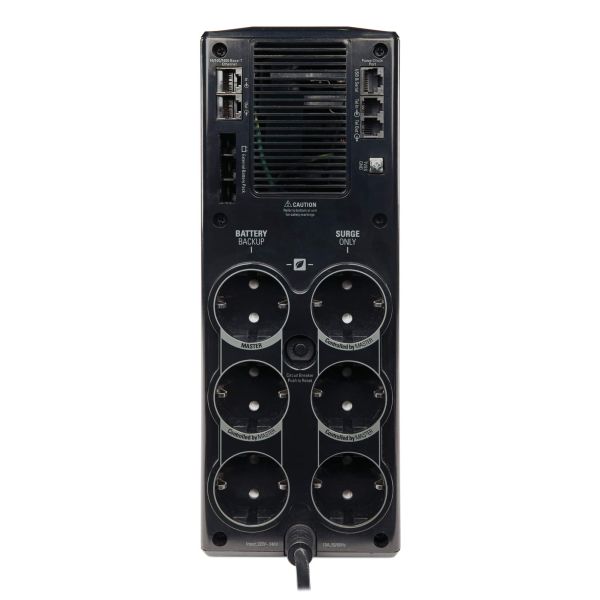 APC Back-UPS PRO 1500VA noodstroomvoeding 6x stopcontact, USB, uitbreidbare runtime (BR1500G-GR)