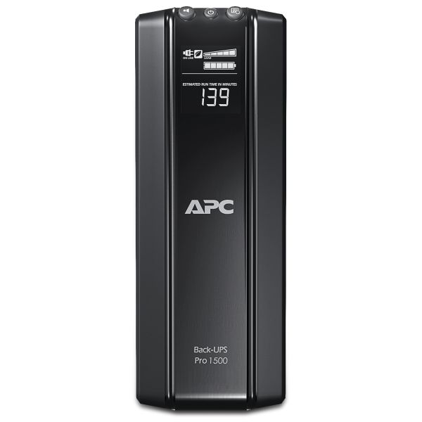 APC Back-UPS Pro BR1500GI Noodstroomvoeding - 1500VA, 10x C13 uitgang, USB, uitbreidbare runtime (BR1500GI)