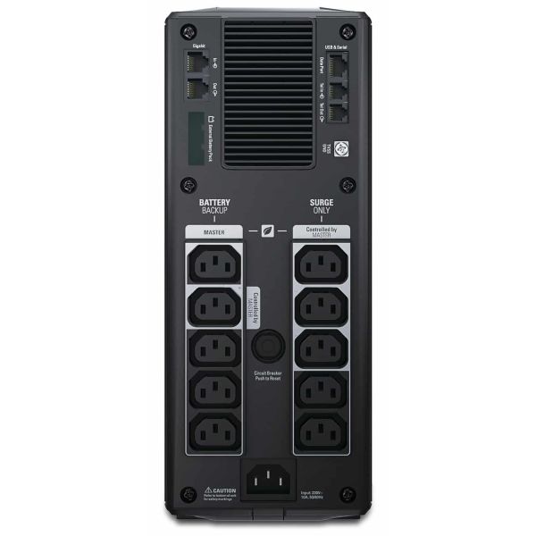 APC Back-UPS Pro BR1500GI Noodstroomvoeding - 1500VA, 10x C13 uitgang, USB, uitbreidbare runtime (BR1500GI) APC Back-UPS Pro BR1500GI Noodstroomvoeding - 1500VA, 10x C13 uitgang, USB, uitbreidbare runtime (BR1500GI)