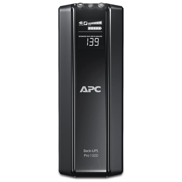 APC Back-UPS Pro BR1500GI Noodstroomvoeding - 1500VA, 10x C13 uitgang, USB, uitbreidbare runtime (BR1500GI)