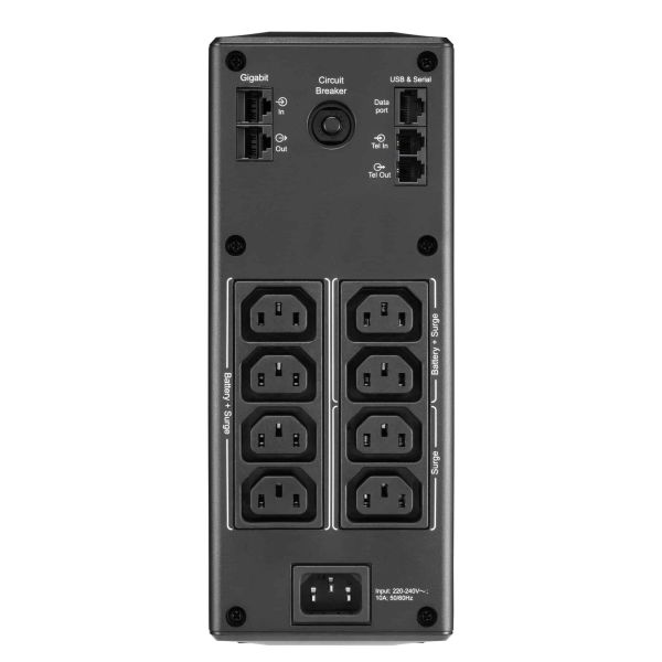 APC Back-UPS PRO BR1600MI - Noodstroomvoeding, 8x C13 uitgang, USB, 1600VA (BR1600MI)