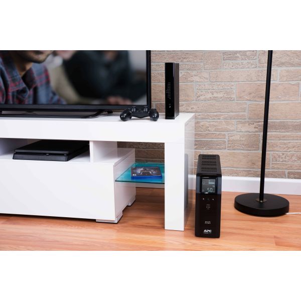 APC Back-UPS PRO BR1600SI - Noodstroomvoeding, 8x C13 uitgang, 2x USB charger (type A & C), 1600VA, USB dataport (BR1600SI)