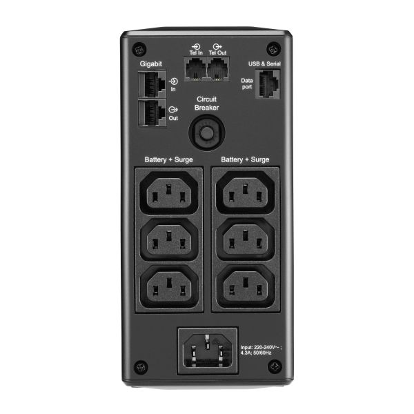 APC Back-UPS PRO BR900MI - Noodstroomvoeding, 6x C13 uitgang, USB, 900VA (BR900MI)