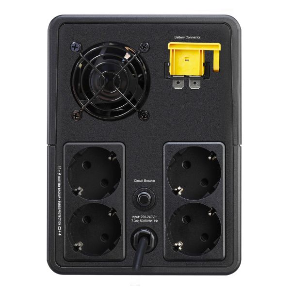 APC Back-UPS BVX1600LI-GR Noodstroomvoeding - 1600VA, 4x stopcontact (BVX1600LI-GR)