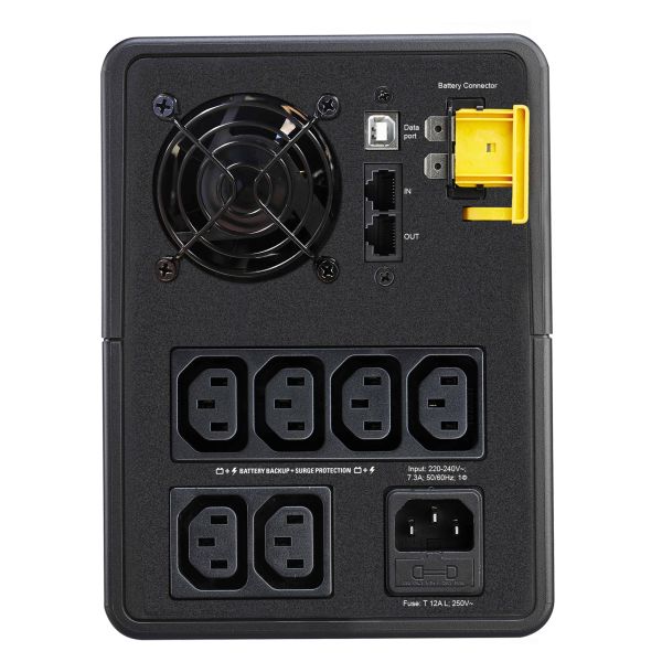 APC Back-UPS BX1600MI Noodstroomvoeding - 1600VA, 6x C13, USB (BX1600MI) APC Back-UPS BX1600MI Noodstroomvoeding - 1600VA, 6x C13, USB (BX1600MI)