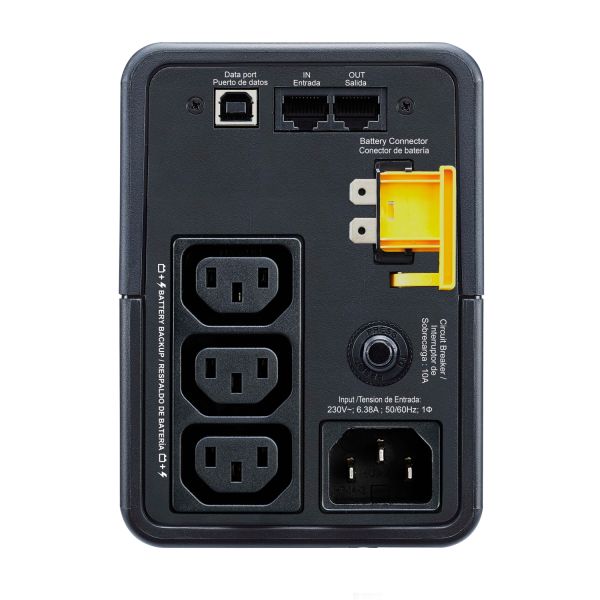 APC Back-UPS BX500MI Noodstroomvoeding - 500VA, 3x C13, USB (BX500MI) APC Back-UPS BX500MI Noodstroomvoeding - 500VA, 3x C13, USB (BX500MI)
