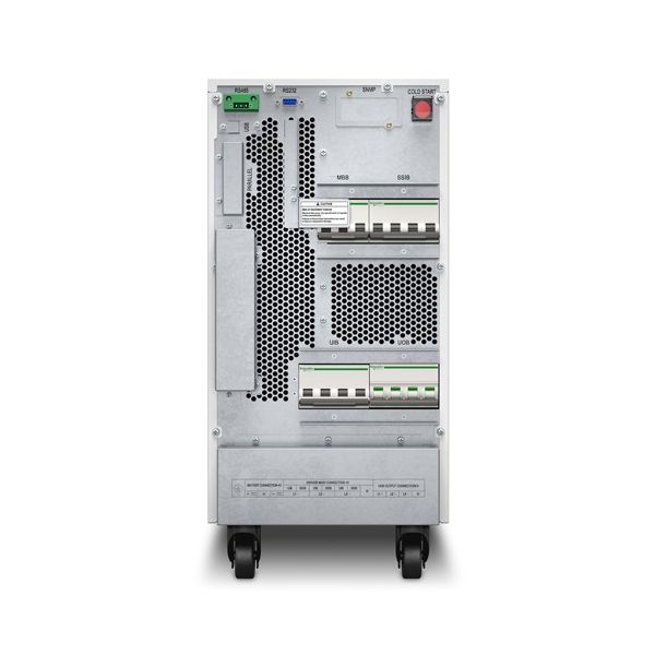 APC Easy UPS 3S E3SUPS10KH Noodstroomvoeding - 10kVA 3fase(400V) in&uit inc. 0 (externe) accu's (E3SUPS10KH)