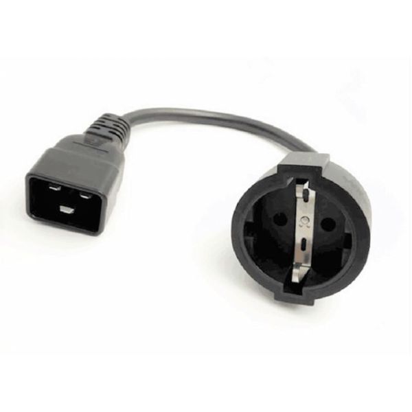 APC EPDU-PCC0B Verloopkabel C20 to Schuko/type F/ CEE 7/3 (female) 0,5M lang (EPDU-PCC0B)