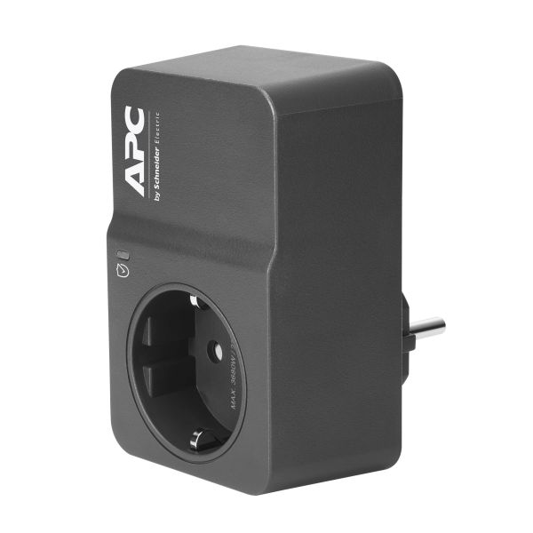 APC Tussenstekker met overspanningsbeveiliging 3680W 1x stopcontact (PM1WB-GR)