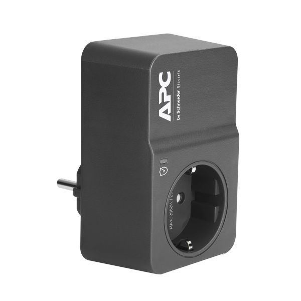 APC Tussenstekker met overspanningsbeveiliging 3680W 1x stopcontact (PM1WB-GR)