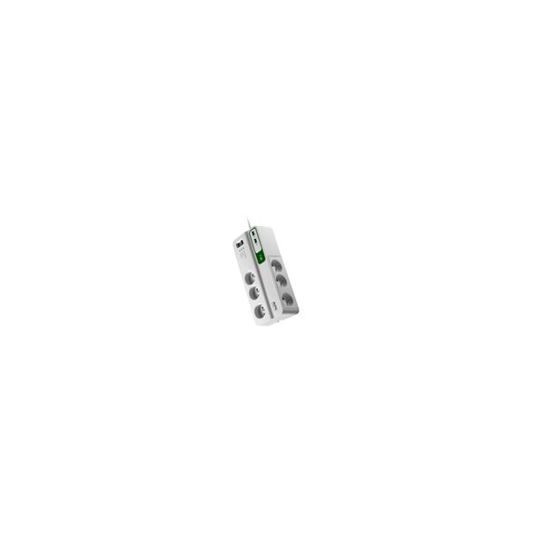 APC PM6U-FR Overspanningsbeveiliging Wit 6 AC-uitgang(en) 230 V 2 m (PM6U-FR)